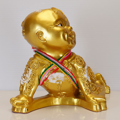Ajahn NiKom 2563 KuManThong Statue Gold Painted