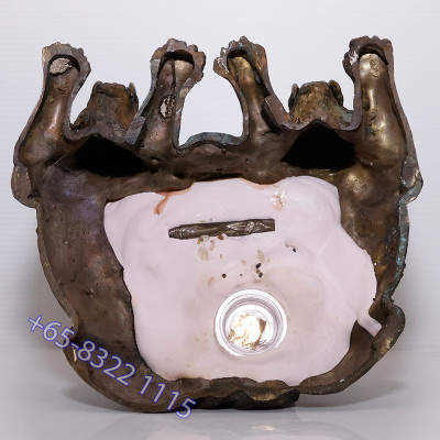 1st Batch Made 1999 S/n:1395 LP Kalong Seating Tiger Statue 2550 Wat Khao Laem