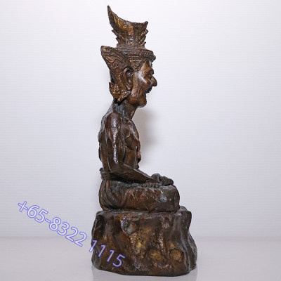 Made 999, LP Kalong 2551 Phra Lersi SerMing Prai Statue Height 26cm, Wat KhaoLam