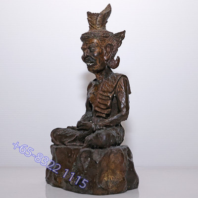 Made 999, LP Kalong 2551 Phra Lersi SerMing Prai Statue Height 26cm, Wat KhaoLam