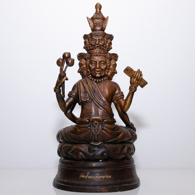 编号:1 作 199 龙莆 ThongDam 9 脸 Phra 隐士 金身 30cm 佛历2562