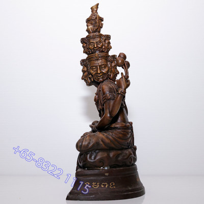 S/n:1 Made 199 LP ThongDam 9 Face Phra Lersi Statue 30cm B.E.2562