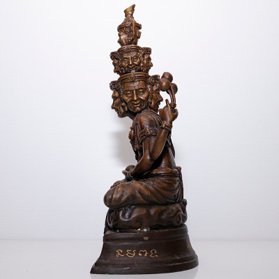 编号:1 作 199 龙莆 ThongDam 9 脸 Phra 隐士 金身 30cm 佛历2562