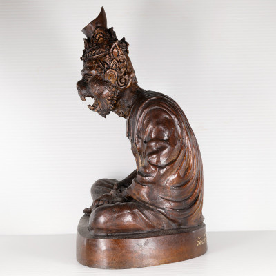 Wat Kaeo Chaem Fa 2560 Tiger Head Phra Lersi Statue 21cm