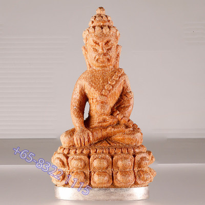 Made 279 Lp Sakorn 2552 Phra Kring Wood Silver Base 5cm S/n:260 Italy Gold Casing