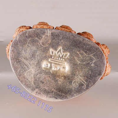 Made 279 Lp Sakorn 2552 Phra Kring Wood Silver Base 5cm S/n:260 Italy Gold Casing