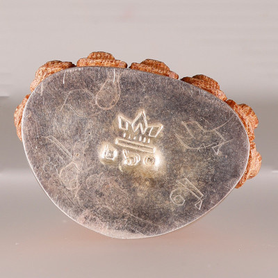 Made 279 Lp Sakorn 2552 Phra Kring Wood Silver Base 5cm S/n:260 Italy Gold Casing