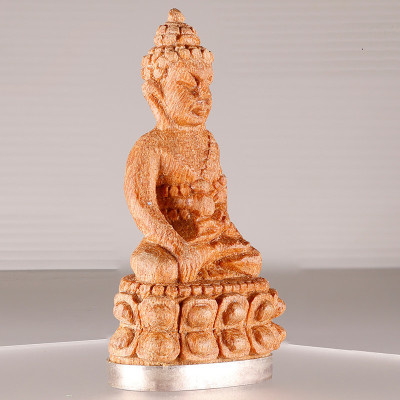 做279尊，编号：260，龙婆沙空佛历2552加持，药师佛，木银底子5cm，意大利金壳