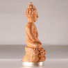 Made 279 Lp Sakorn 2552 Phra Kring Wood Silver Base 5cm S/n:260 Italy Gold Casing