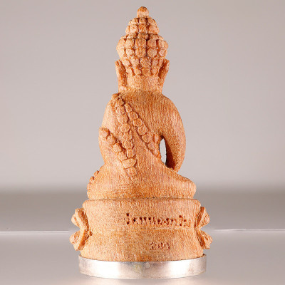 做279尊，编号：260，龙婆沙空佛历2552加持，药师佛，木银底子5cm，意大利金壳