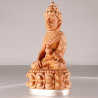 Made 279 Lp Sakorn 2552 Phra Kring Wood Silver Base 5cm S/n:260 Italy Gold Casing