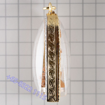 做279尊，编号：260，龙婆沙空佛历2552加持，药师佛，木银底子5cm，意大利金壳