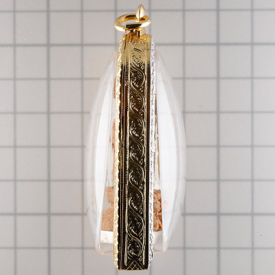 做279尊，编号：260，龙婆沙空佛历2552加持，药师佛，木银底子5cm，意大利金壳