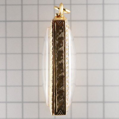 龙婆培佛历2514加持，崇迪佛菩提树，精美条纹，G-Pra 证书，意大利金壳