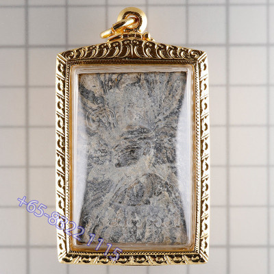 龙婆培佛历2514加持，崇迪佛菩提树，精美条纹，G-Pra 证书，意大利金壳