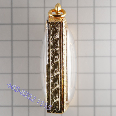 LP Pae 2514 Phra Somdej Prok Pro, Internal Takrut, G-Pra Cert, Italy Gold Casing