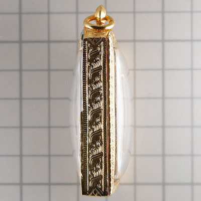 龙婆培佛历2514加持，崇迪佛菩提树，精美条纹，G-Pra 证书，意大利金壳