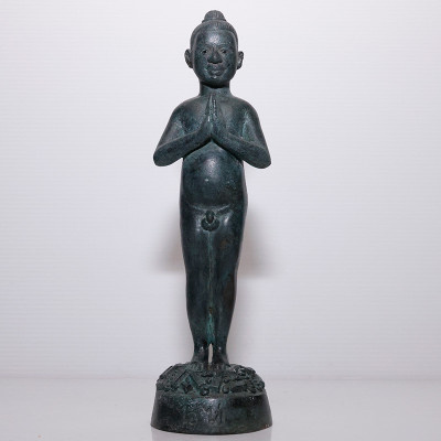 做50尊,阿赞边加持,佛历2563法会,Wat Khao Hor爱凯古曼童金身,高 23.5cm