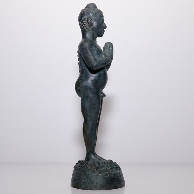 做50尊,阿赞边加持,佛历2563法会,Wat Khao Hor爱凯古曼童金身,高 23.5cm