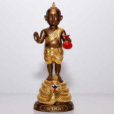 做190尊，龙婆Ransiri佛历2563头帮古曼童金身镀金19cm