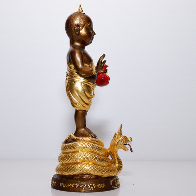 做190尊，龙婆Ransiri佛历2563头帮古曼童金身镀金19cm