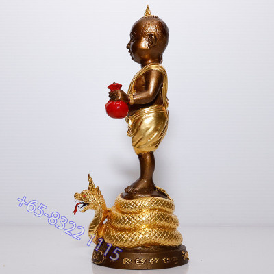 做190尊，龙婆Ransiri佛历2563头帮古曼童金身镀金19cm