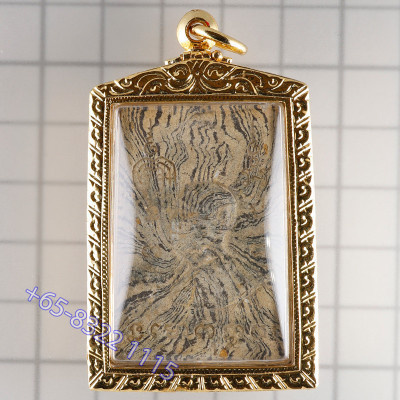 LP Pae 2514 Phra Somdej Prok Pro, Internal Takrut, G-Pra Cert, Italy Gold Casing