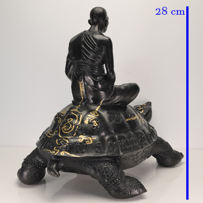 龙婆刘,招財龟7寸底金身,龙婆SaiChon加持,佛历2556,高28cm