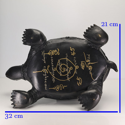 龙婆刘,招財龟7寸底金身,龙婆SaiChon加持,佛历2556,高28cm