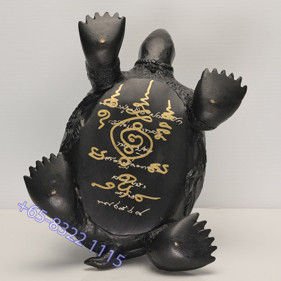 龙婆刘招財龟5寸底金身,龙婆SaiChon加持,佛历2556,高18cm