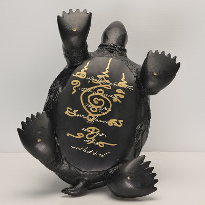 龙婆刘招財龟5寸底金身,龙婆SaiChon加持,佛历2556,高18cm
