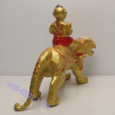 做700尊,编号: 古曼童座虎金身龙莆炎加持,佛历2552,靈童佛寺,手写护身符