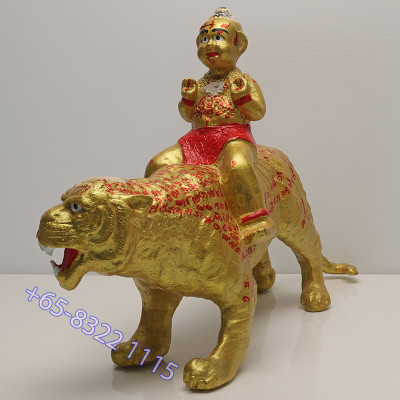 Made 700 S/n:101 LP Yam 2552 KuManThong Seat Tiger Statue Wat Sam Ngam