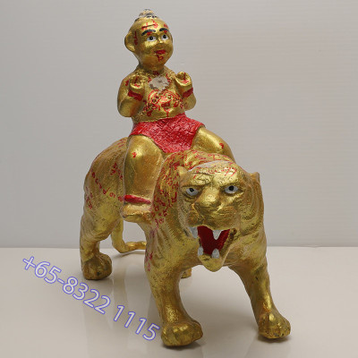做700尊,编号:101 古曼童座虎金身龙莆炎加持,佛历2552,靈童佛寺,手写护身符