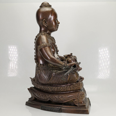 做500尊，编号:129 龙婆宏加持，天童古曼金身 25cm 佛历2554