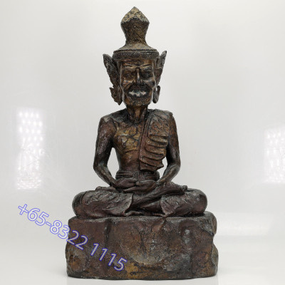 Made 999, LP Kalong 2551 Phra Lersi SerMing Prai Statue Height...