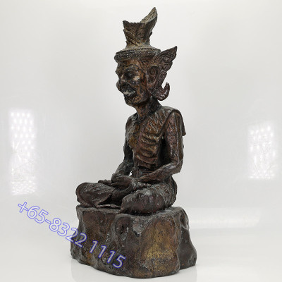 Made 999, LP Kalong 2551 Phra Lersi SerMing Prai Statue Height 26cm, Wat KhaoLam