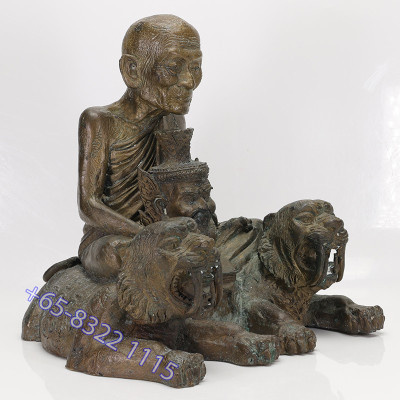 作1999尊,编号:1395第一期,龙莆伽隆座虎金身,佛历2550,Wat Khao Laem