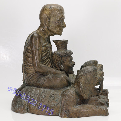 作1999尊,编号:1395第一期,龙莆伽隆座虎金身,佛历2550,Wat Khao Laem