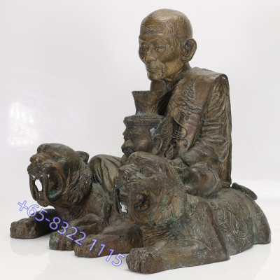 作1999尊,编号:1395第一期,龙莆伽隆座虎金身,佛历2550,Wat Khao Laem