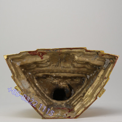 编号:850金納叻佛祖 5寸脚金身，佛历2568，金箔粘贴，高32.5cm