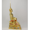 S/n:850 Phra Buddha ChinNaRat 5 Inches Lap Statue, Wat Yai 2568 Gold Leaf Pasted