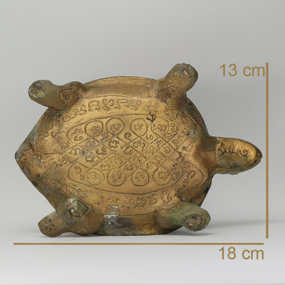 LP Liew 87 Year old B.E.2532 Wealthy Tortoise Statue 16cm Wat RaiTangThong