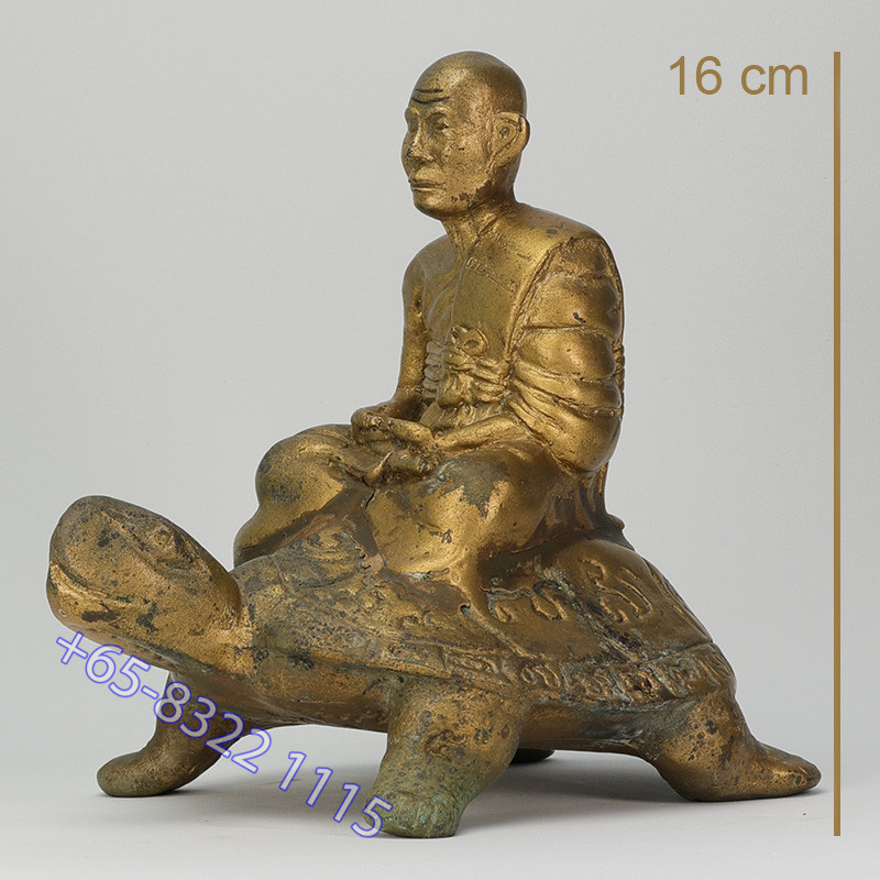LP Liew 87 Year old 2532 Wealthy Tortoise Statue 16cm Wat RaiTangThong