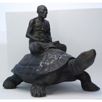 龙婆刘 瓦莱唐通 佛历2538 招财 龟 金身 35cm