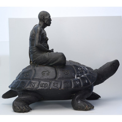 龙婆刘 瓦莱唐通 佛历2538 招财 龟 金身 35cm