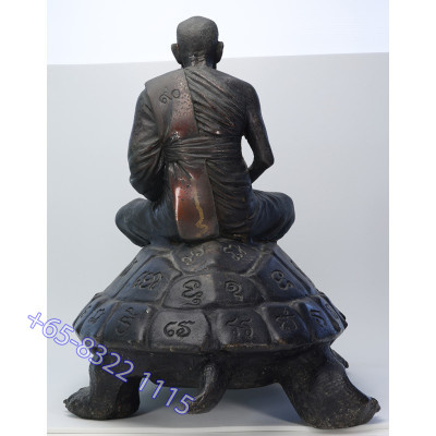 LP Liew Wat RaiTangThong B.E.2538 Wealth Tortoise Statue 35cm