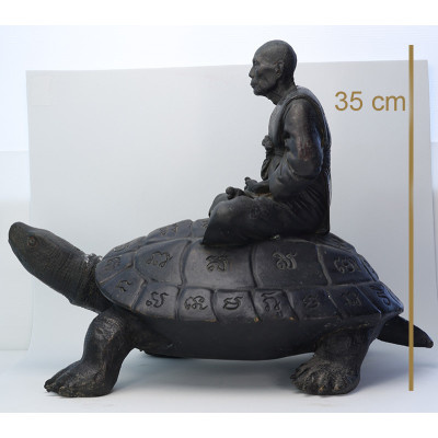 LP Liew Wat RaiTangThong B.E.2538 Wealth Tortoise Statue 35cm