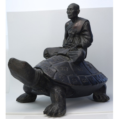 LP Liew Wat RaiTangThong B.E.2538 Wealth Tortoise Statue 35cm