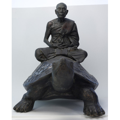 LP Liew Wat RaiTangThong B.E.2538 Wealth Tortoise Statue 35cm